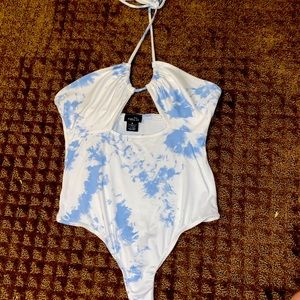 Open chest body suit